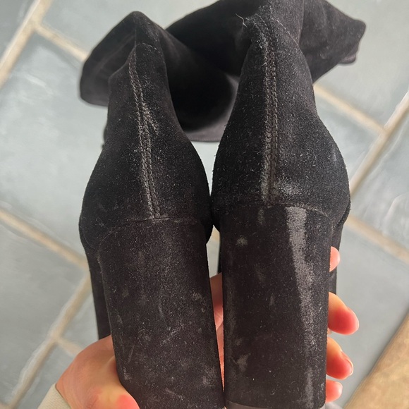 *SOLD* Banana Republic Black Suede knee high slouchy boot Sz 8.5 - Picture 4 of 4
